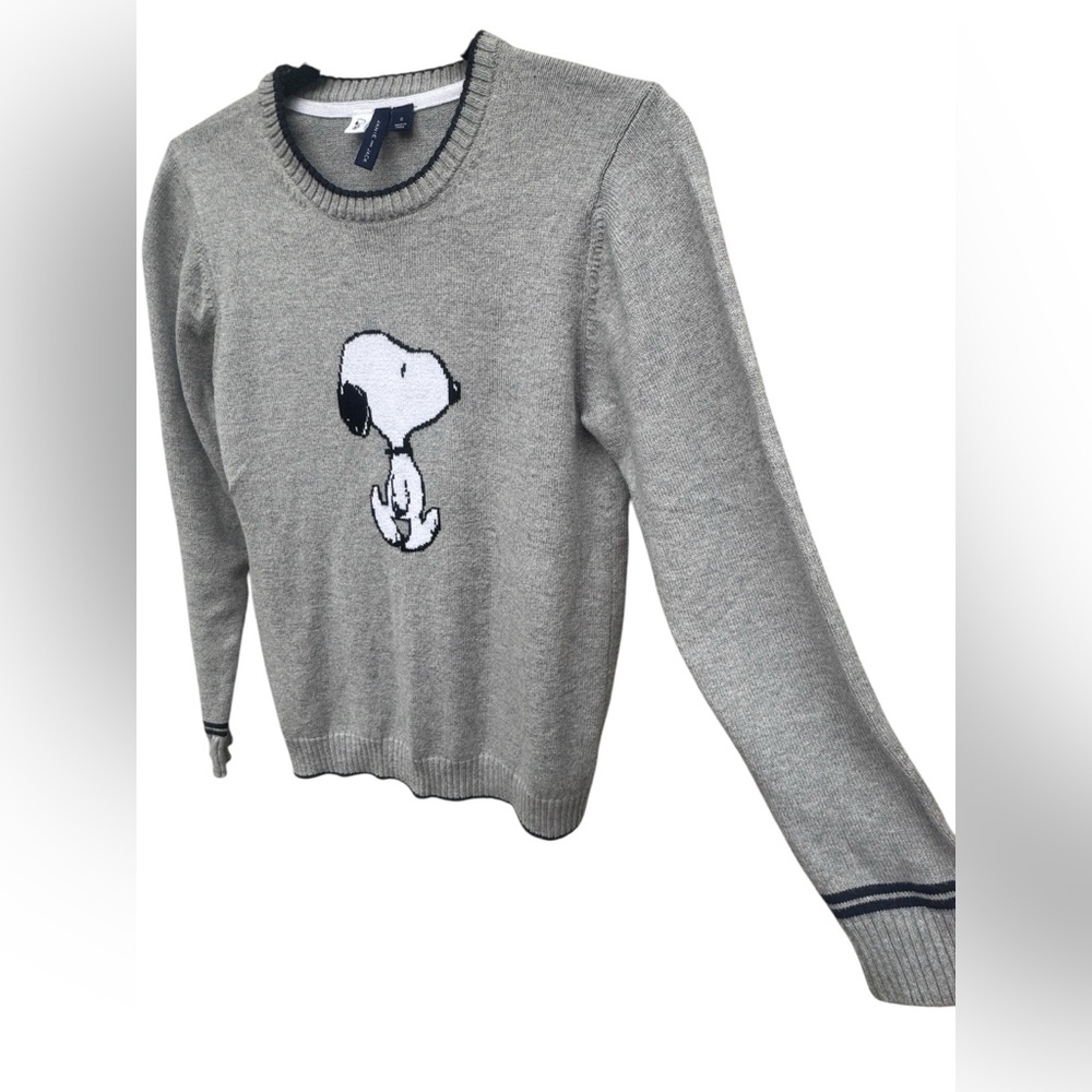 Janie & Jack Gray Snoopy Sweater size 12 - Picture 4 of 5